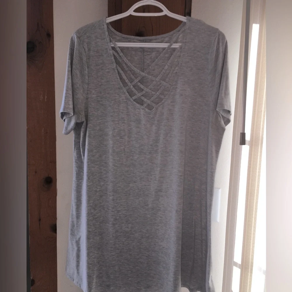 2x strappy tunic tee - Picture 1 of 5